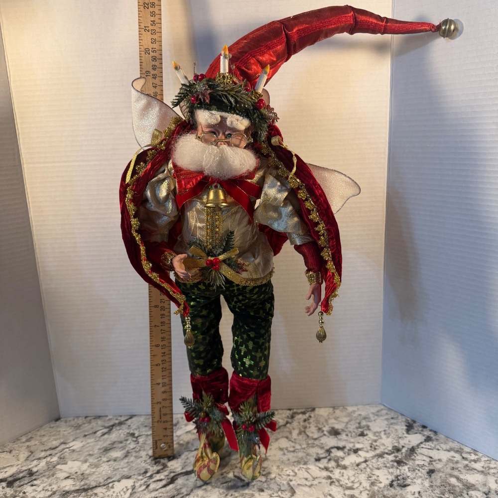 Mark Roberts Christmas Fairy Santa Limited Edition Posable Holiday Decor 21in